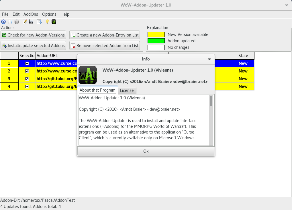 application install curse client